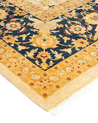 Traditional Mogul Ivory Wool Area Rug 10' 2" x 17' 2" - Solo Rugs