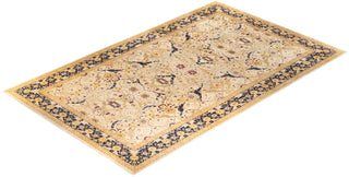 Traditional Mogul Ivory Wool Area Rug 10' 2" x 17' 2" - Solo Rugs