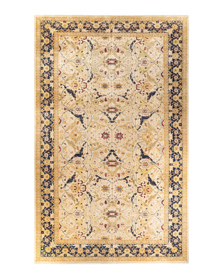 Traditional Mogul Ivory Wool Area Rug 10' 2" x 17' 2" - Solo Rugs