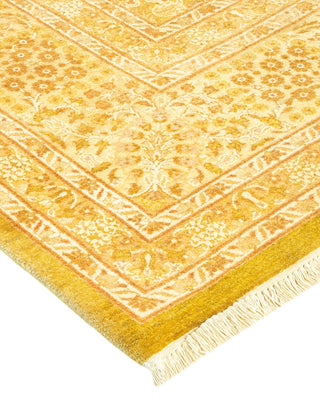 Traditional Mogul Green Wool Runner 8' 1" x 14' 4" - Solo Rugs