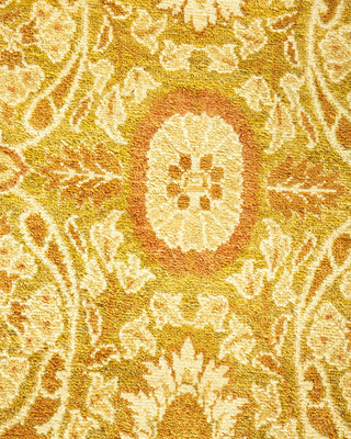 Traditional Mogul Green Wool Runner 8' 1" x 14' 4" - Solo Rugs