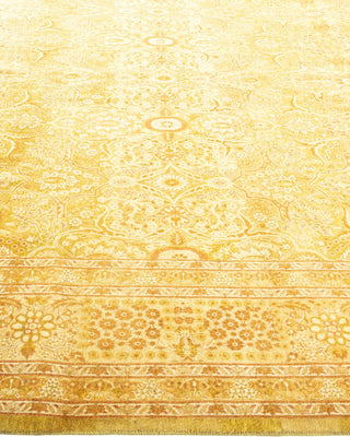 Traditional Mogul Green Wool Runner 8' 1" x 14' 4" - Solo Rugs