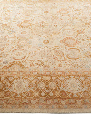 Traditional Mogul Ivory Wool Area Rug 8' 4" x 13' 9" - Solo Rugs