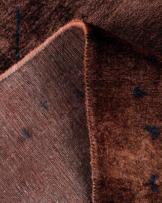 Contemporary Fine Vibrance Brown Wool Area Rug 8' 2" x 13' 10" - Solo Rugs