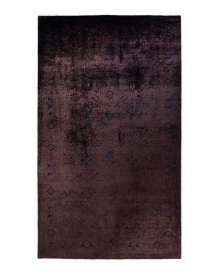 Contemporary Fine Vibrance Brown Wool Area Rug 8' 2" x 13' 10" - Solo Rugs