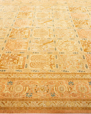 Traditional Mogul Pink Wool Area Rug 8' 2" x 10' 1" - Solo Rugs
