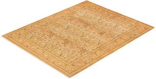 Traditional Mogul Pink Wool Area Rug 8' 2" x 10' 1" - Solo Rugs