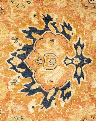 Traditional Mogul Orange Wool Area Rug 8' 1" x 10' 3" - Solo Rugs