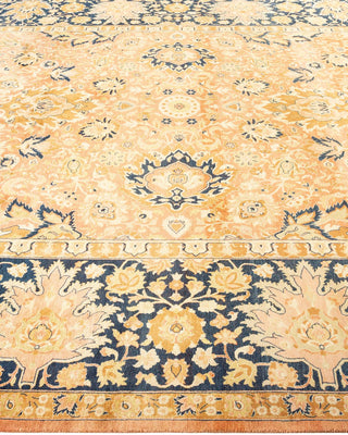 Traditional Mogul Orange Wool Area Rug 8' 1" x 10' 3" - Solo Rugs