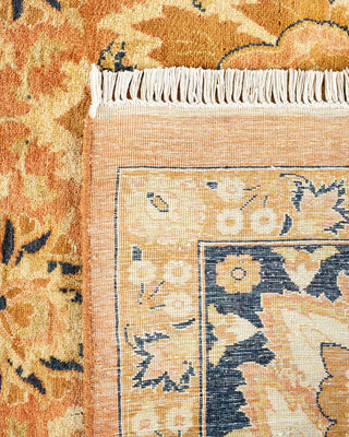Traditional Mogul Orange Wool Area Rug 8' 1" x 10' 3" - Solo Rugs