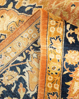 Traditional Mogul Orange Wool Area Rug 8' 1" x 10' 3" - Solo Rugs