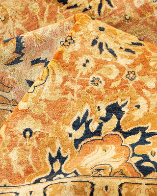 Traditional Mogul Orange Wool Area Rug 8' 1" x 10' 3" - Solo Rugs