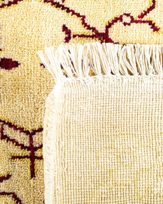 Traditional Mogul Ivory Wool Area Rug 10' 1" x 13' 7" - Solo Rugs
