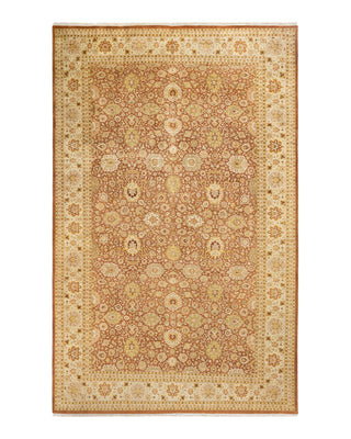 Traditional Mogul Brown Wool Runner 8' 4" x 13' 1" - Solo Rugs