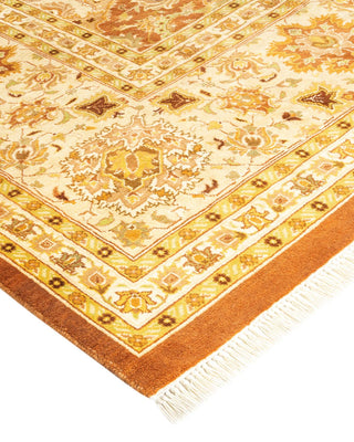 Traditional Mogul Brown Wool Area Rug 8' 2" x 10' 6" - Solo Rugs