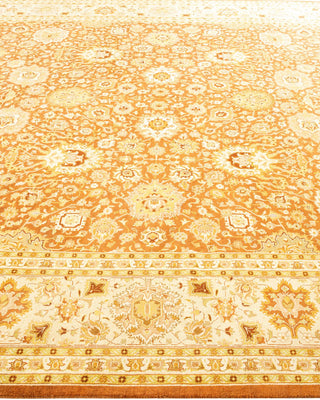 Traditional Mogul Brown Wool Area Rug 8' 2" x 10' 6" - Solo Rugs
