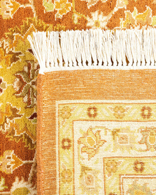 Traditional Mogul Brown Wool Area Rug 8' 2" x 10' 6" - Solo Rugs