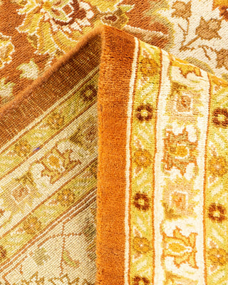 Traditional Mogul Brown Wool Area Rug 8' 2" x 10' 6" - Solo Rugs