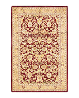 Mogul, One-of-a-Kind Hand-Knotted Area Rug - Red, 4' 9" x 7' 4" - Solo Rugs