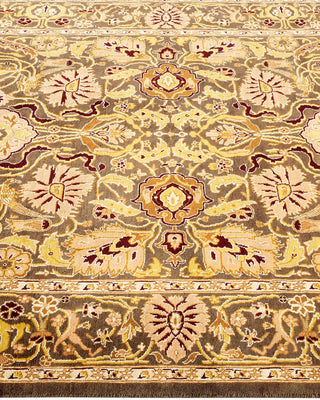 Traditional Mogul Brown Wool Area Rug 4' 2" x 6' 1" - Solo Rugs