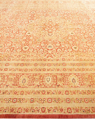 Traditional Mogul Orange Wool Area Rug 8' 4" x 10' 1" - Solo Rugs