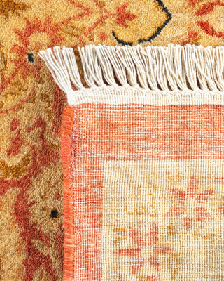 Traditional Mogul Orange Wool Area Rug 8' 4" x 10' 1" - Solo Rugs