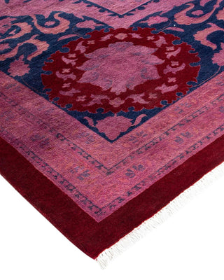 Fine Vibrance, One-of-a-Kind Handmade Area Rug - Red, 13' 3" x 12' 1" - Solo Rugs