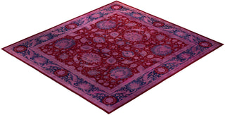 Fine Vibrance, One-of-a-Kind Handmade Area Rug - Red, 13' 3" x 12' 1" - Solo Rugs