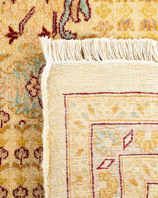 Traditional Mogul Ivory Wool Area Rug 9' 1" x 12' 4" - Solo Rugs