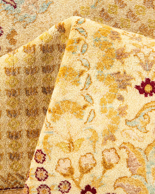 Traditional Mogul Ivory Wool Area Rug 9' 1" x 12' 4" - Solo Rugs