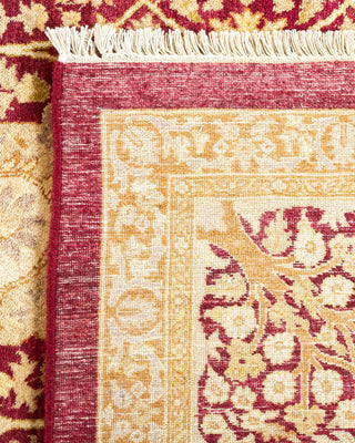 Traditional Mogul Red Wool Area Rug 6' 1" x 8' 10" - Solo Rugs