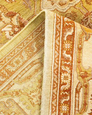 Contemporary Eclectic Green Wool Area Rug 6' 1" x 9' 3" - Solo Rugs