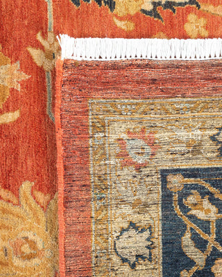 Traditional Mogul Orange Wool Area Rug 10' 1" x 17' 10" - Solo Rugs