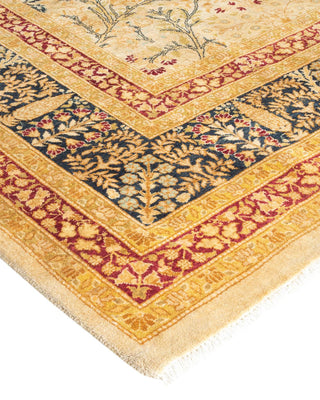 Traditional Mogul Ivory Wool Area Rug 8' 2" x 15' 10" - Solo Rugs