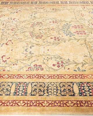 Traditional Mogul Ivory Wool Area Rug 8' 2" x 15' 10" - Solo Rugs
