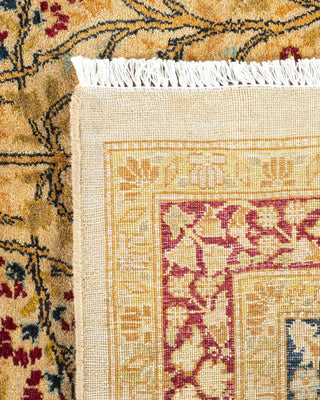 Traditional Mogul Ivory Wool Area Rug 8' 2" x 15' 10" - Solo Rugs