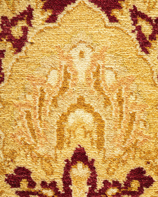 Traditional Mogul Green Wool Area Rug 8' 3" x 10' 5" - Solo Rugs