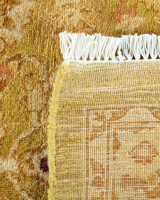 Traditional Mogul Green Wool Area Rug 8' 3" x 10' 5" - Solo Rugs
