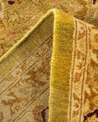 Traditional Mogul Green Wool Area Rug 8' 3" x 10' 5" - Solo Rugs
