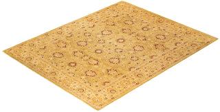 Traditional Mogul Green Wool Area Rug 8' 3" x 10' 5" - Solo Rugs