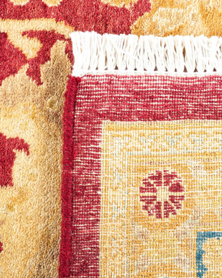 Traditional Mogul Red Wool Area Rug 6' 3" x 8' 10" - Solo Rugs