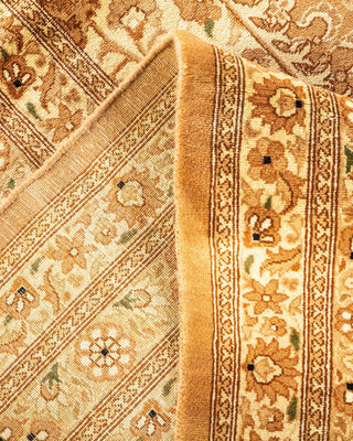 Traditional Mogul Brown Wool Area Rug 12' 2" x 15' 3" - Solo Rugs