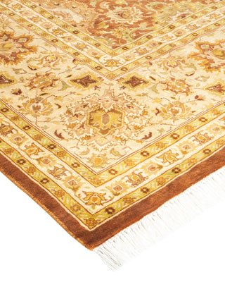 Traditional Mogul Brown Wool Area Rug 8' 1" x 10' 4" - Solo Rugs