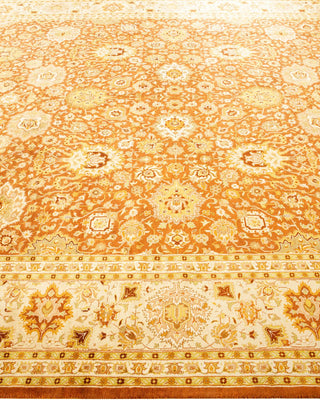 Traditional Mogul Brown Wool Area Rug 8' 1" x 10' 4" - Solo Rugs