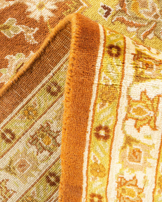 Traditional Mogul Brown Wool Area Rug 8' 1" x 10' 4" - Solo Rugs