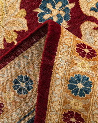 Traditional Mogul Red Wool Area Rug 8' 4" x 10' 1" - Solo Rugs