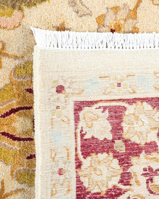 Traditional Mogul Ivory Wool Area Rug 4' 8" x 7' 2" - Solo Rugs