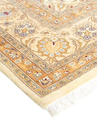 Traditional Mogul Ivory Wool Area Rug 8' 4" x 10' 4" - Solo Rugs