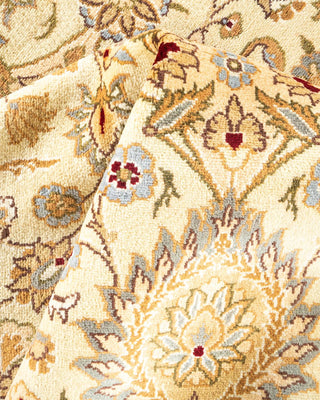 Traditional Mogul Ivory Wool Area Rug 8' 4" x 10' 4" - Solo Rugs