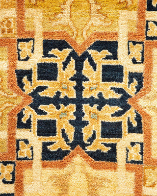 Traditional Mogul Ivory Wool Area Rug 9' 1" x 12' 2" - Solo Rugs